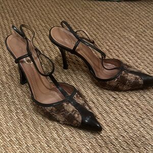 Casadei Black and Brown Heels